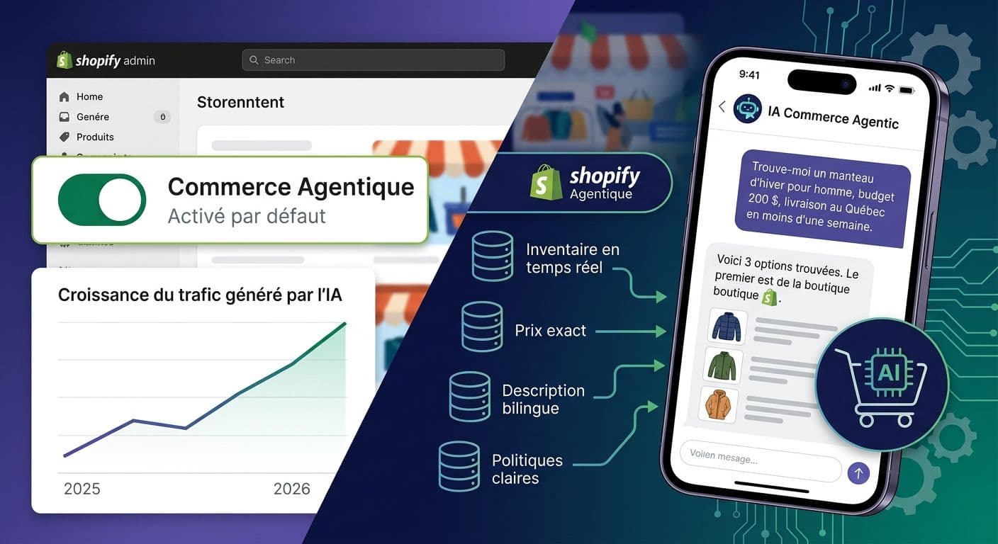 Le commerce agentique est déjà actif sur votre boutique Shopify (et voici ce que ça change)